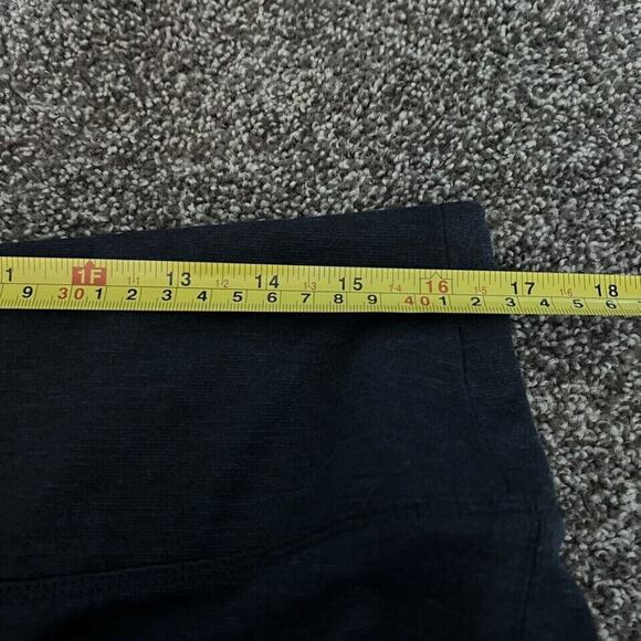 Womens APT 9 Navy Mid Rise Leggings Size Large Large Waist Band - Picture 3 of 11